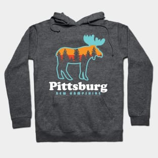 Pittsburg NH Moose Pittsburg New Hampshire Hoodie